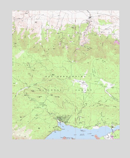 Fawnskin, CA USGS Topographic Map