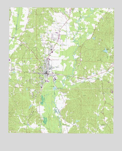 Fayette, AL USGS Topographic Map