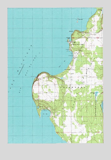 Fayette, MI USGS Topographic Map