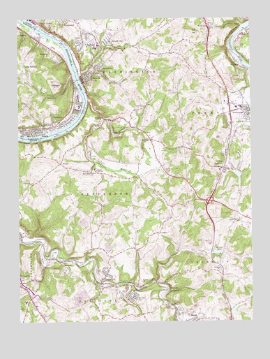Fayette City, PA USGS Topographic Map