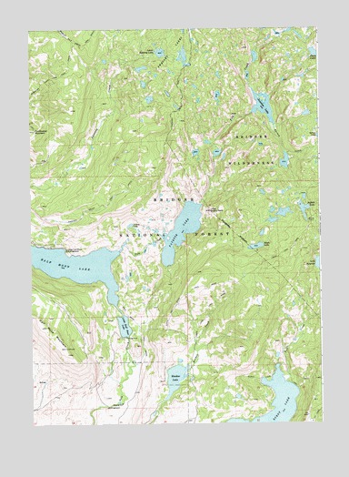 Fayette Lake, WY USGS Topographic Map