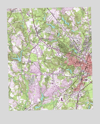 Fayetteville, NC USGS Topographic Map