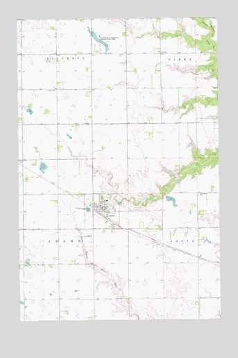 Adams, ND USGS Topographic Map