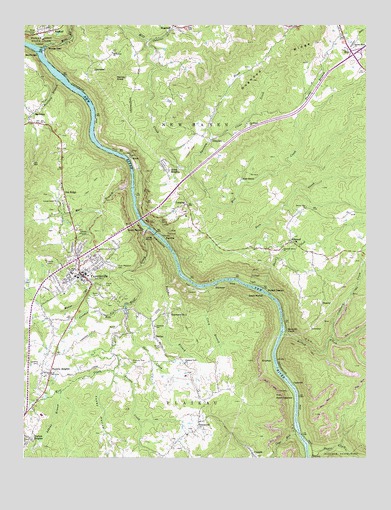 Fayetteville, WV USGS Topographic Map