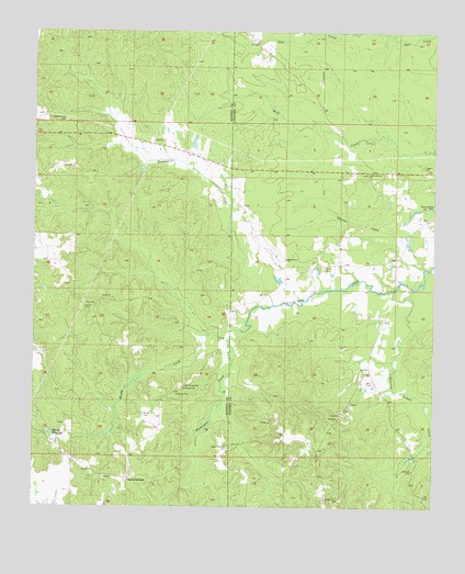 Fearns Springs, MS USGS Topographic Map