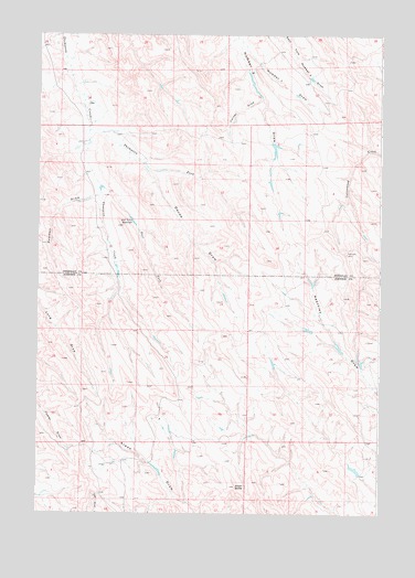 Arpan Butte, WY USGS Topographic Map