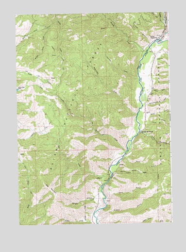 Featherville, ID USGS Topographic Map