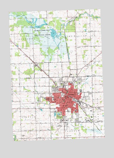 Marshfield, WI USGS Topographic Map