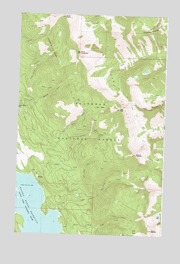 Felix Peak, MT USGS Topographic Map