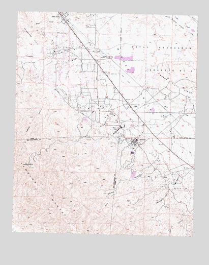 Fellows, CA USGS Topographic Map