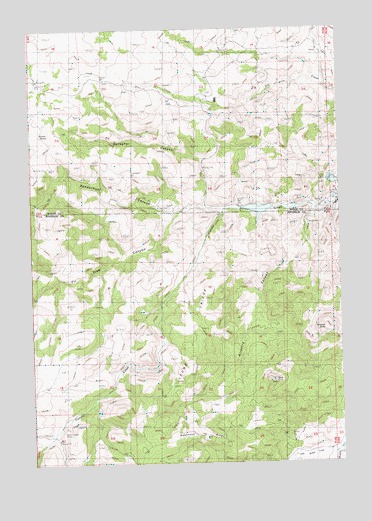 Arrastra Butte, OR USGS Topographic Map