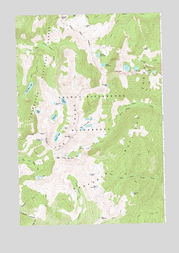 Fenn Mountain, ID USGS Topographic Map