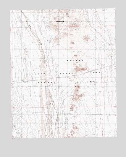 Fenner Hills, CA USGS Topographic Map