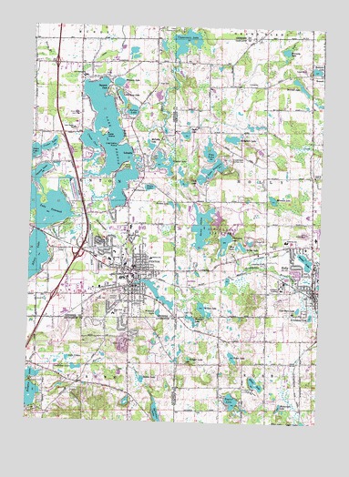 Fenton, MI USGS Topographic Map