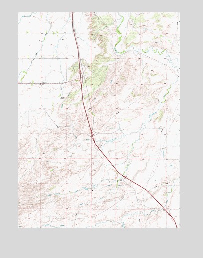 Ferguson Corner, WY USGS Topographic Map