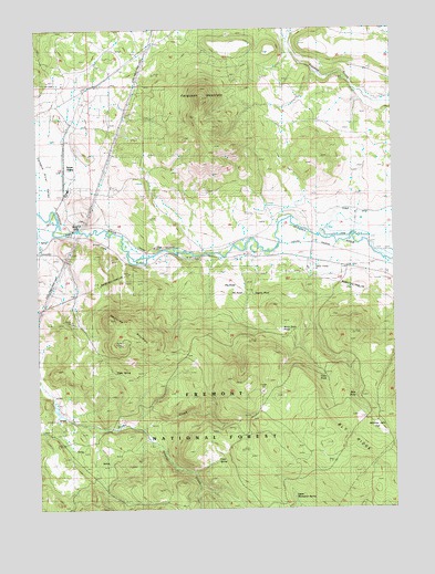 Ferguson Mountain, OR USGS Topographic Map