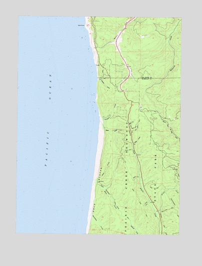 Fern Canyon, CA USGS Topographic Map