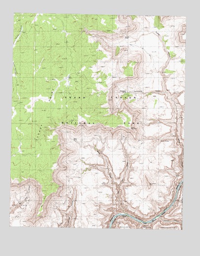 Fern Glen Canyon, AZ USGS Topographic Map
