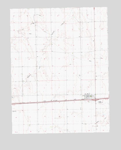 Arriba, CO USGS Topographic Map