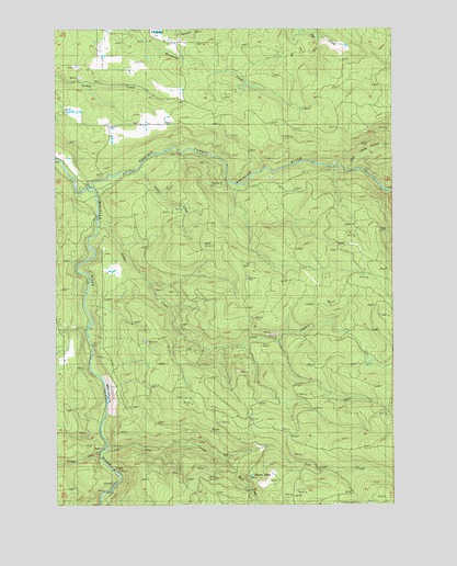 Fernwood, OR USGS Topographic Map