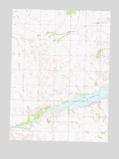Ferris Lake, WY USGS Topographic Map