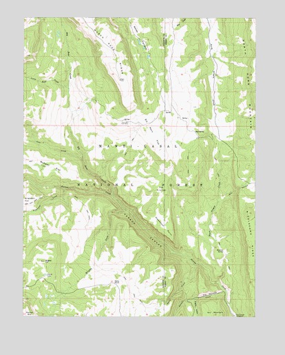 Ferron Canyon, UT USGS Topographic Map