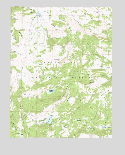 Ferron Reservoir, UT USGS Topographic Map
