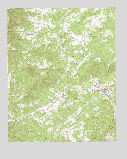 Ferrum, VA USGS Topographic Map