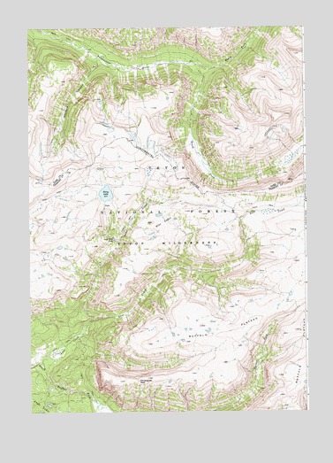 Ferry Lake, WY USGS Topographic Map