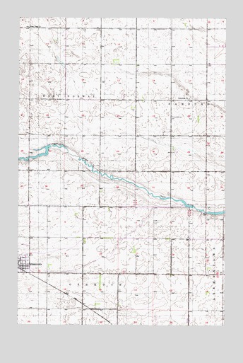 Fessenden East, ND USGS Topographic Map