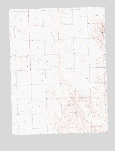 Fiddler Peak, CO USGS Topographic Map