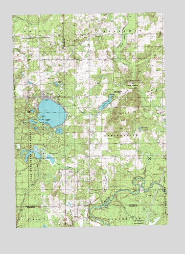 Fife Lake, MI USGS Topographic Map
