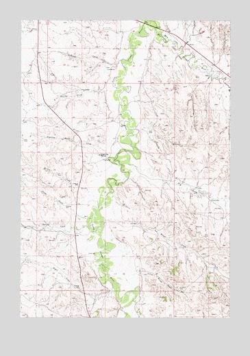 Fighting Butte, MT USGS Topographic Map