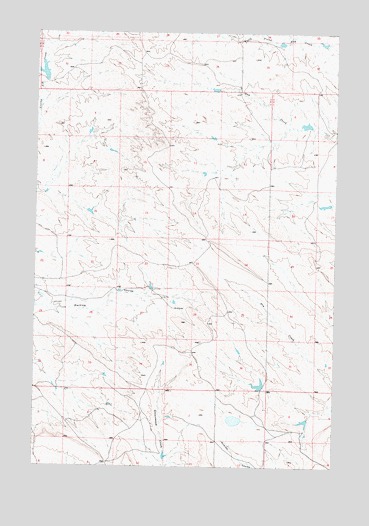 Finch NE, MT USGS Topographic Map
