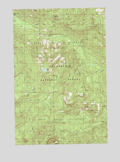 Findley Lake, WA USGS Topographic Map