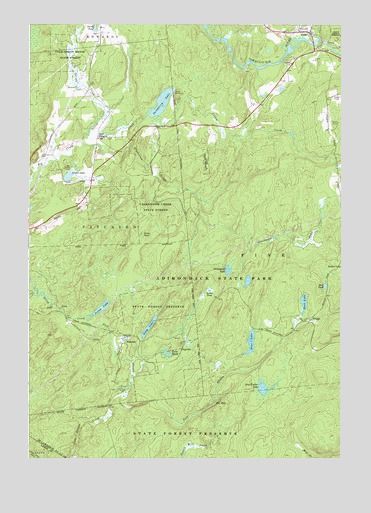 Fine, NY USGS Topographic Map