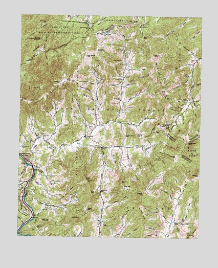Fines Creek, NC USGS Topographic Map