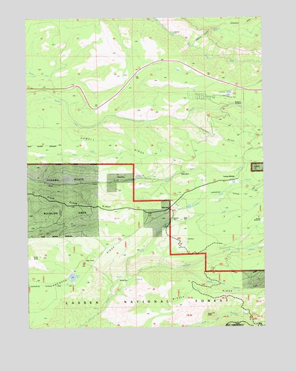 Finley Butte, CA USGS Topographic Map