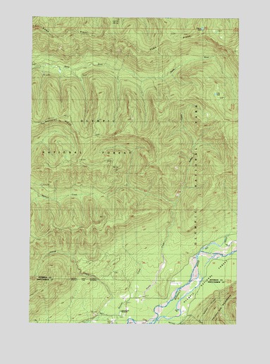 Finley Creek, WA USGS Topographic Map