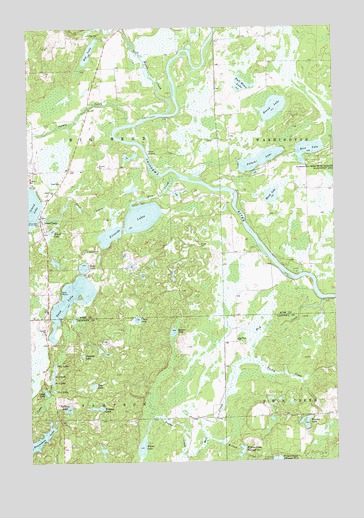 Fireside Lakes, WI USGS Topographic Map