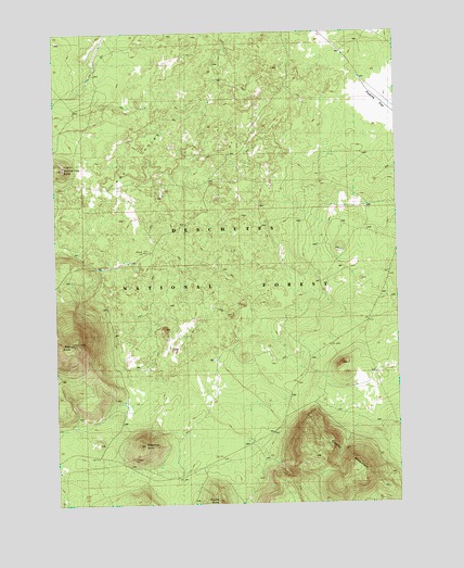 Firestone Butte, OR USGS Topographic Map