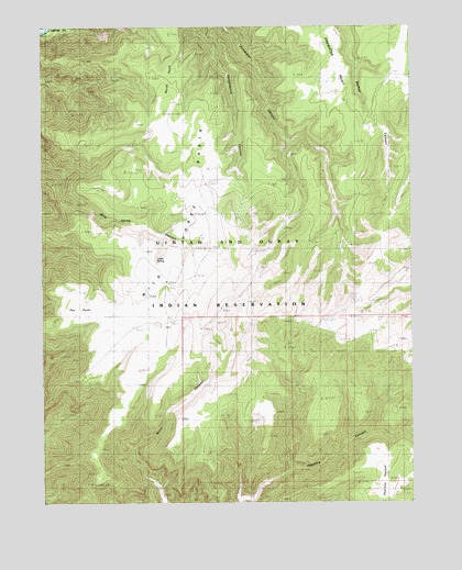 Firewater Canyon South, UT USGS Topographic Map