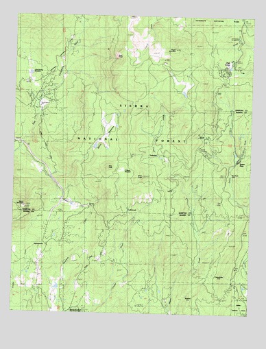 Fish Camp, CA USGS Topographic Map