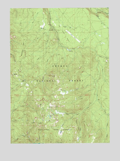 Fish Creek Desert, OR USGS Topographic Map