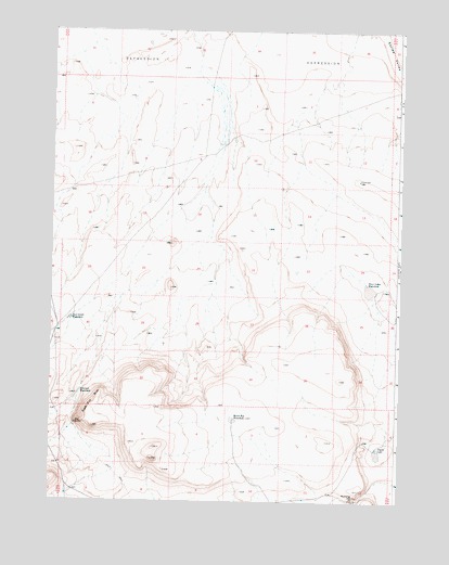 Fish Fin Rim, OR USGS Topographic Map