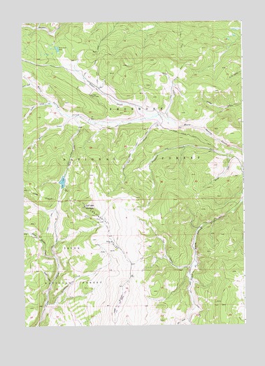 Fish Lake, WY USGS Topographic Map