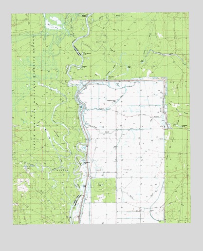 Fish Lake, LA USGS Topographic Map