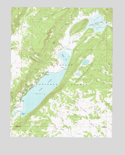 Fish Lake, UT USGS Topographic Map