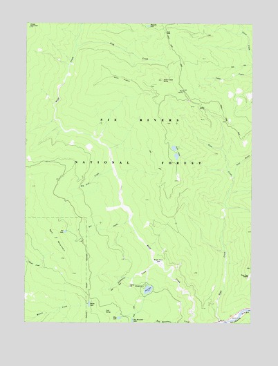 Fish Lake, CA USGS Topographic Map