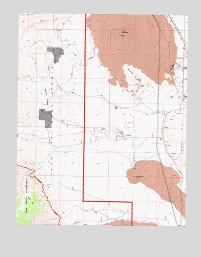 Fish Springs, CA USGS Topographic Map